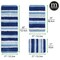 mDesign Striped Microfiber Bathroom Spa Mat Rugs/Runner, Set of 3